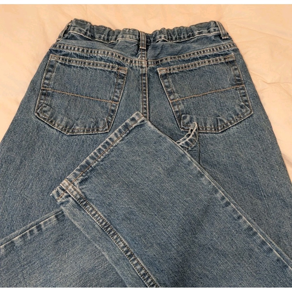 Y2K Baggy Wide Leg Denim Jeans Skater Grunge Kids Size‎ 14 Blue Wash - Picture 4 of 5
